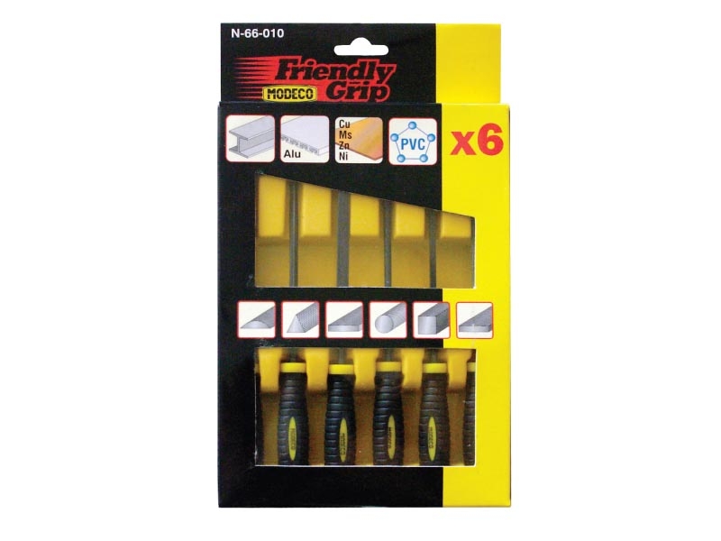 Modeco Komplet pilników precyzyjnych 6szt. MN-66-010