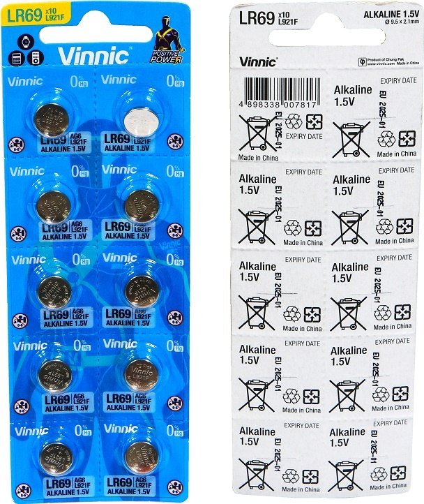 Vinnic Bateria zegarkowa 921F LR69 AG6 10BL