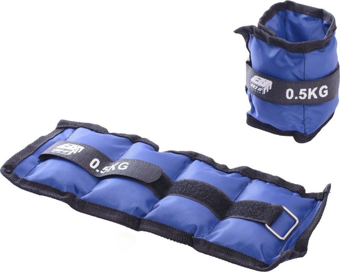 Victoria Sport Obciążniki na rzepy 2x0.5kg niebieskie