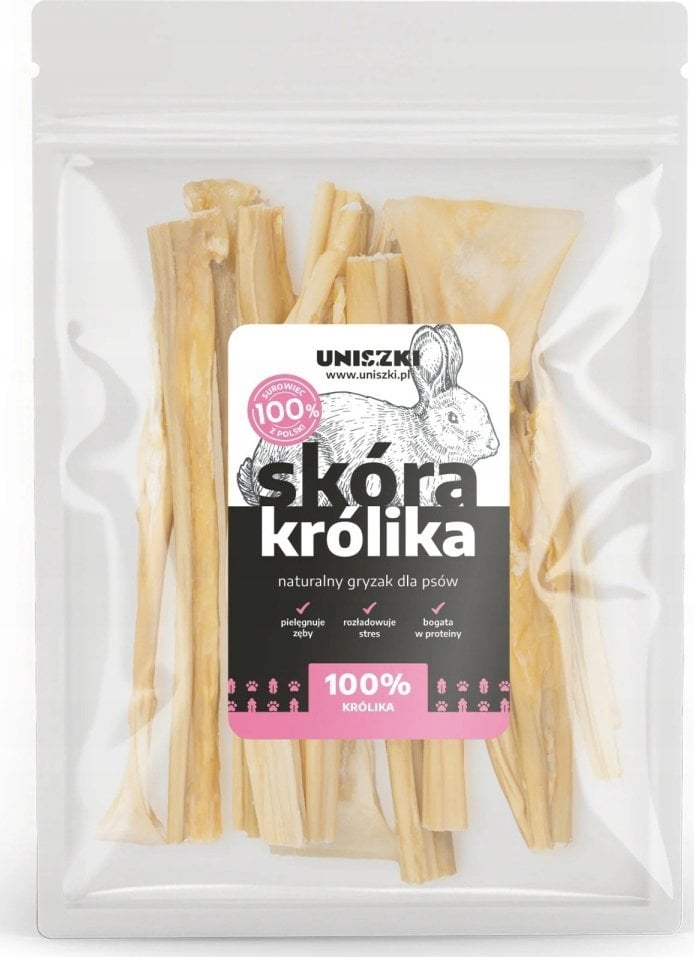 ZAKŁAD PRZETWÓRSTWA MIĘSA DROBIOWEGO UNISZKI Skóra z królika 100g