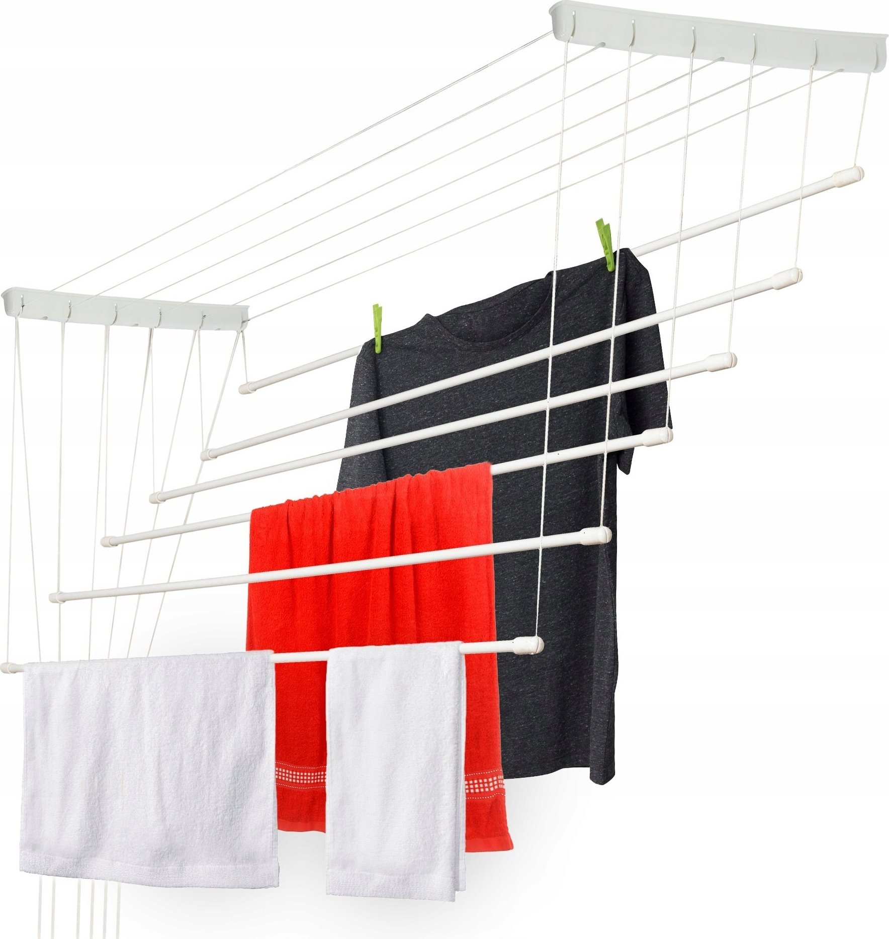 Suszarka na pranie Kadax Suszarka Na Pranie Ubrania Sufitowa 6 Prętów 140cm