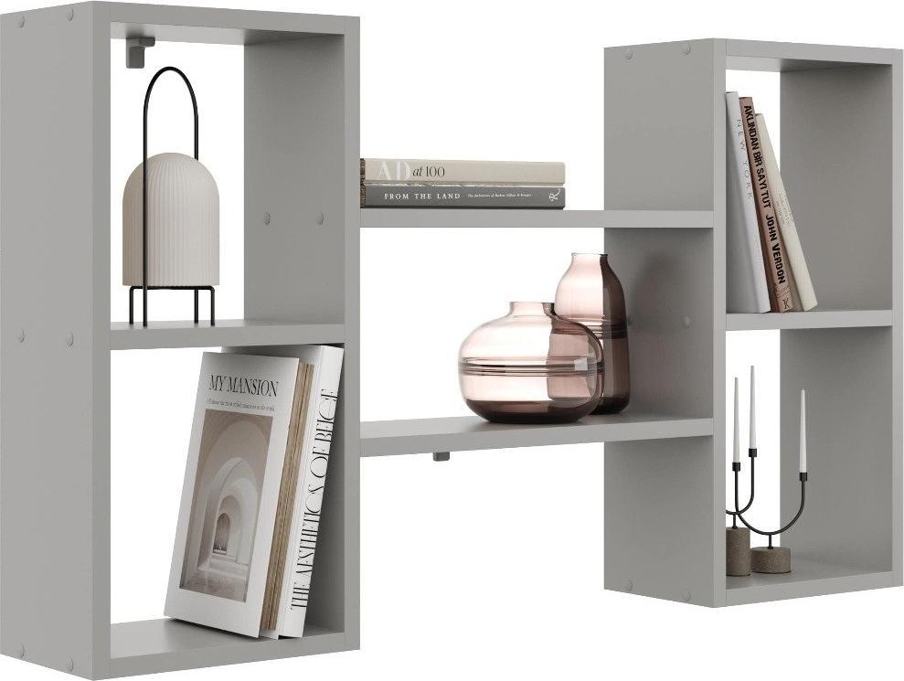 KROKUS Półka ALESIA 6 szara