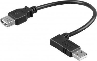 Kabel USB Goobay USB-A - USB-A 0.3 m Czarny (RB95705)