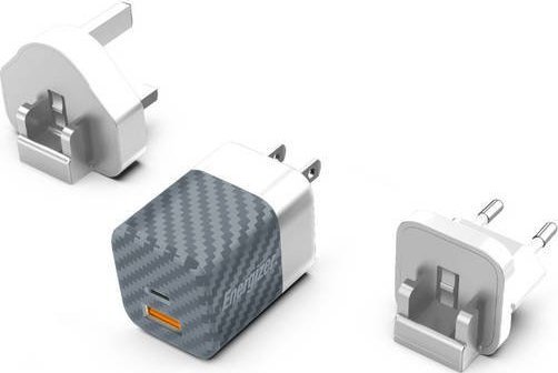 Ładowarka Energizer Energizer Ultimate - Ładowarka sieciowa Multiplug EU / UK / US GaN 38W PD + QC3.0 (Srebrny)
