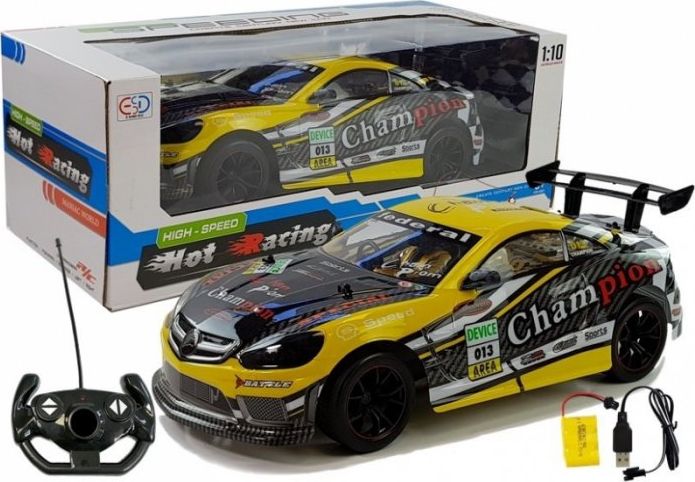 Lean Sport Auto Sportowe Zdalnie Sterowane 1:10 Żółte R/C