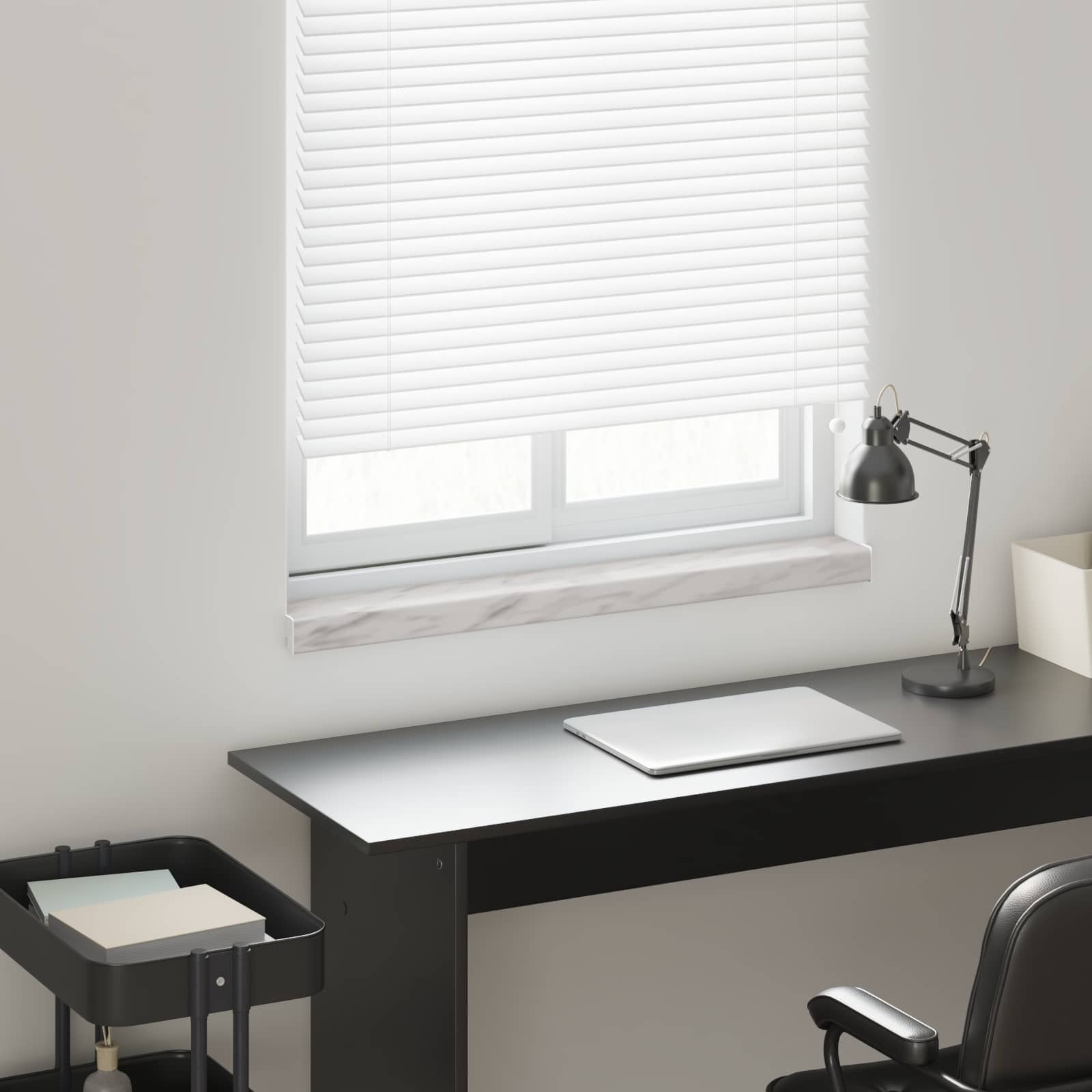 vidaXL Parapet okienny Tekst Marmur -enure 60 x 15 x 4,5 cm PVC