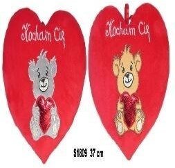 Serce Kocham Cię - Miś 37cm MIX