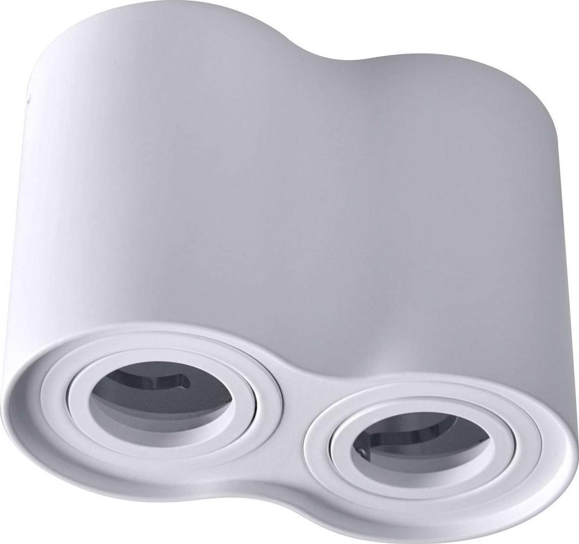 Lampa sufitowa Polux Downlight LAMPA sufitowa HADAR R2 313157 Polux regulowana OPRAWA metalowy spot tuby białe