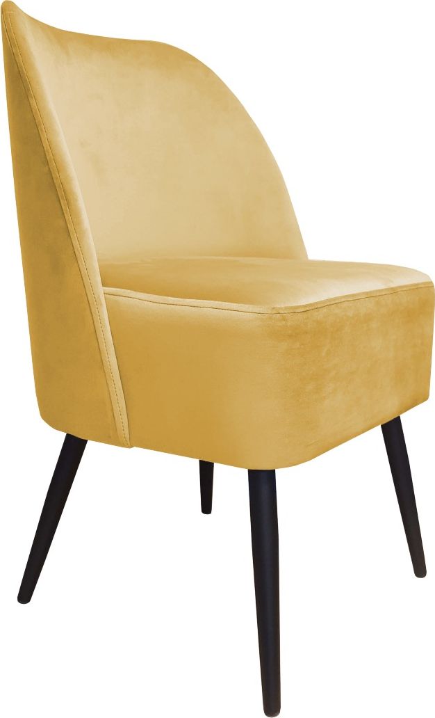 Atos Fotel DUNAJ VELVET żółty tapicerowany do salonu ATOS