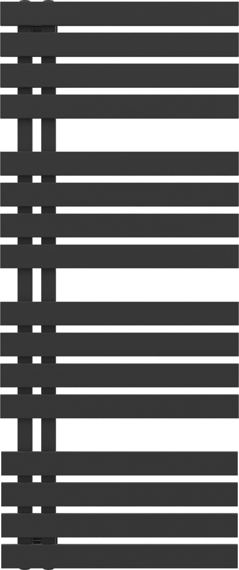 Grzejnik łazienkowy Instal-Projekt Grzejnik POP STAR 50/120 black mat C31 podł. dolne 50