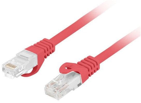 PATCHCORD KAT.6 UTP LSZH CU 20M CZERWONY FLUKE PASSED LANBERG