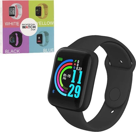 Smartwatch Vega ZEGAREK SMARTWATCH MACARON CZARNY PL MENU / APLIKACJA>