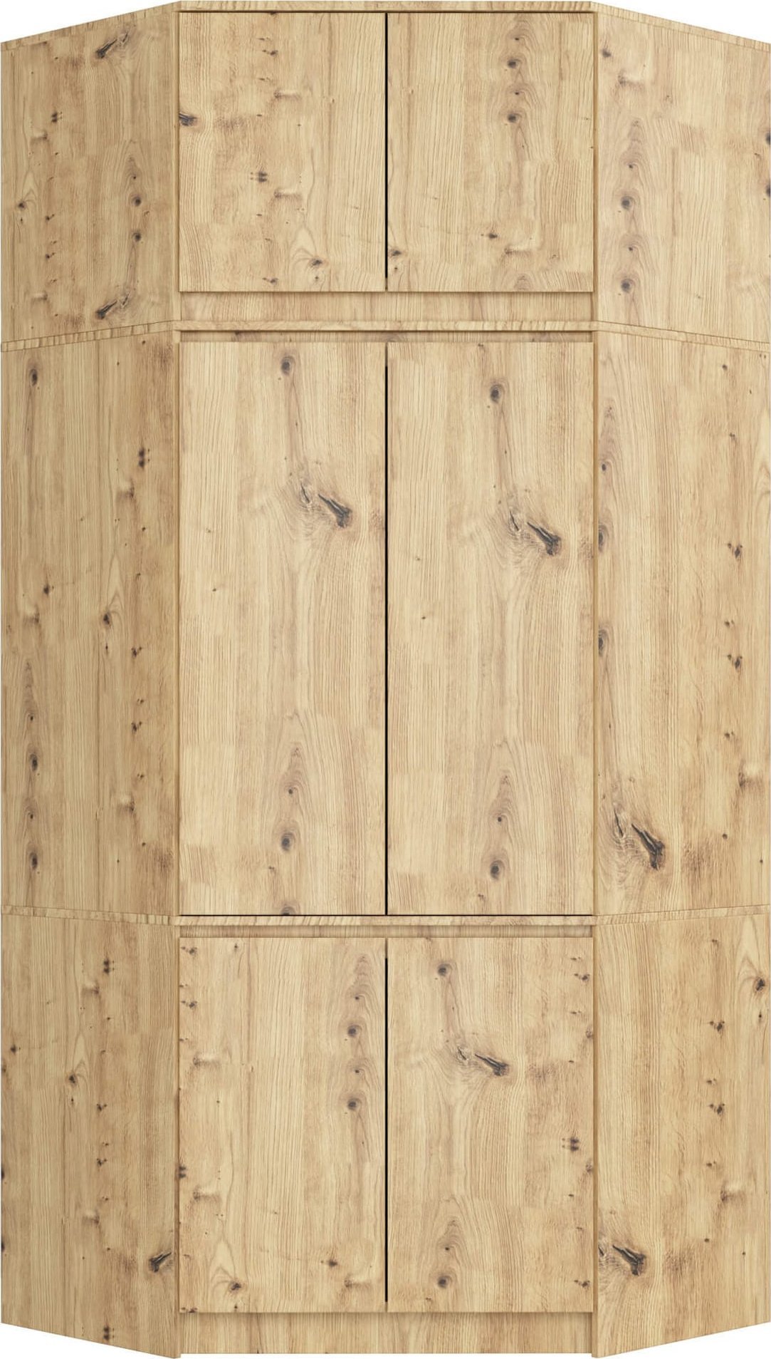 Fabryka Mebli Akord SZAFA NAROŻNA Z NADSTAWKĄ S100 DĄB ARTISAN