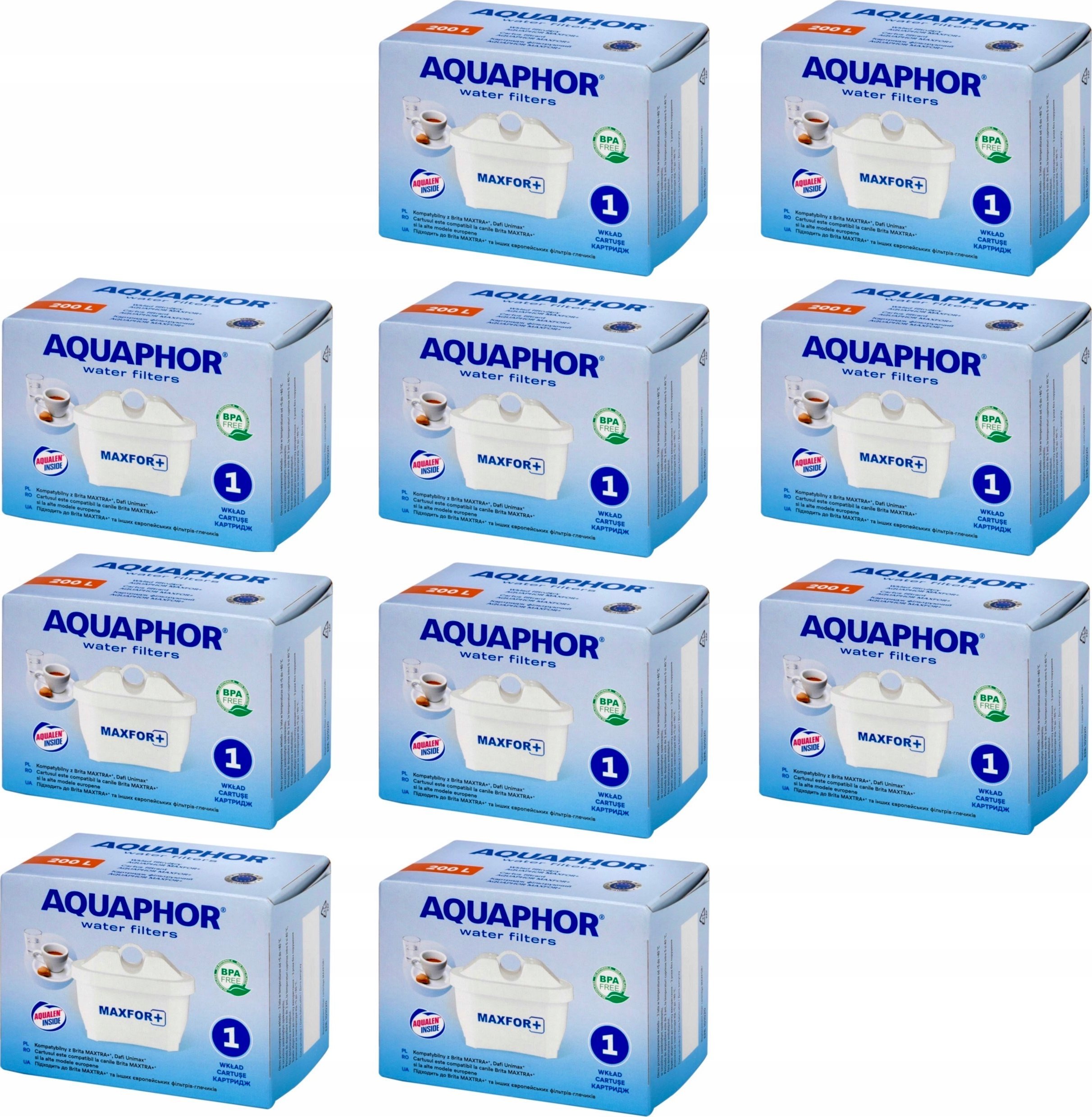 Wkład filtrujący Aquaphor Maxfor+ 10 szt.