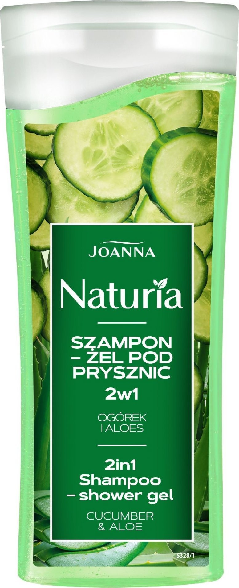 Joanna JOANNA Naturia Szampon-Żel pod prysznic 2w1 - Ogórek i Aloes 100ml