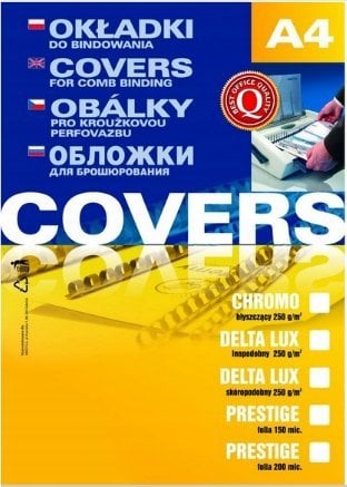 Argo Folia do bindowania A4 ARGO 409075 przezroczysta żółta 0.20mm 25 szt