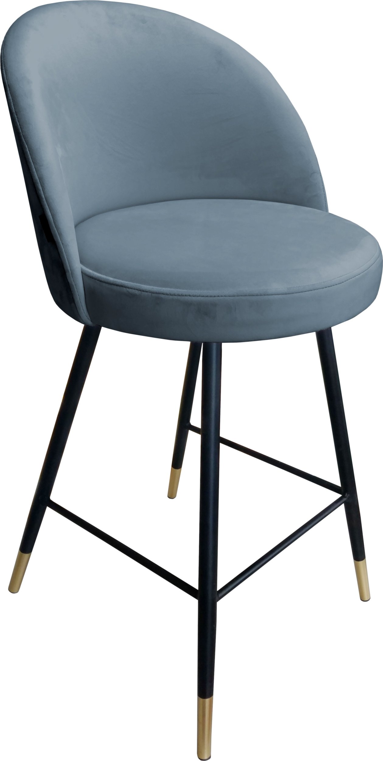 Atos Hoker krzesło barowe Trix podstawa czarna/złota BL06