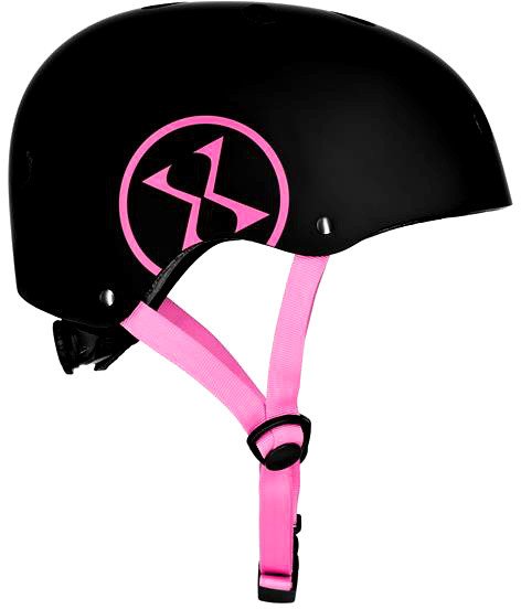 MTW001-1 KASK CZARNO-RÓŻOWY ROZM. XS(48-52CM) NILS EXTREME