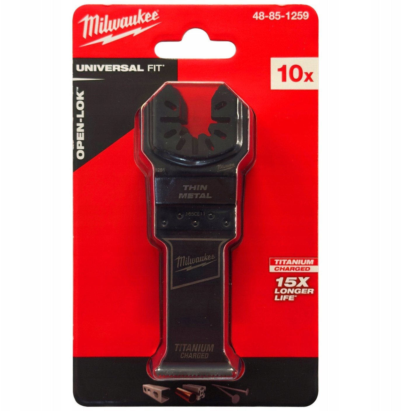 MILWAUKEE MT OSTRZE DO CIĘCIA METALU TCT 28mm /10szt.