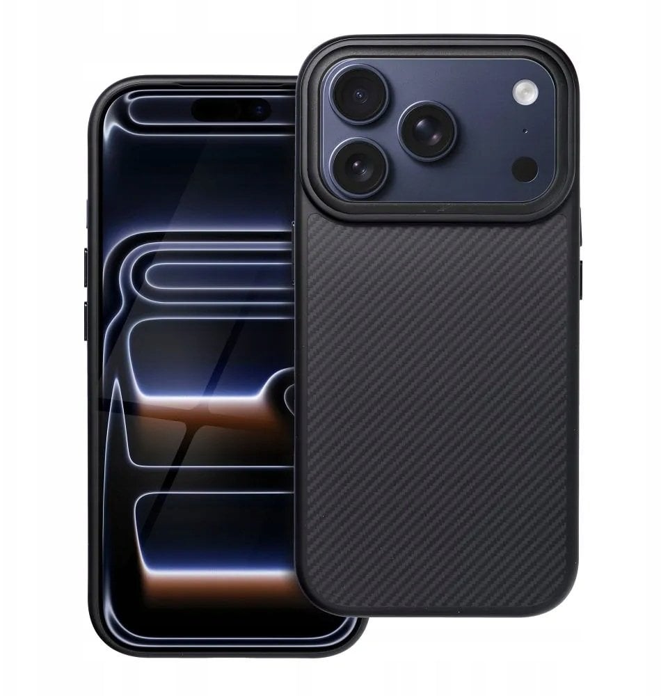 Carbon Elite Mag Cover kompatybilny z MagSafe pasuje do IPHONE 17 PRO czarny