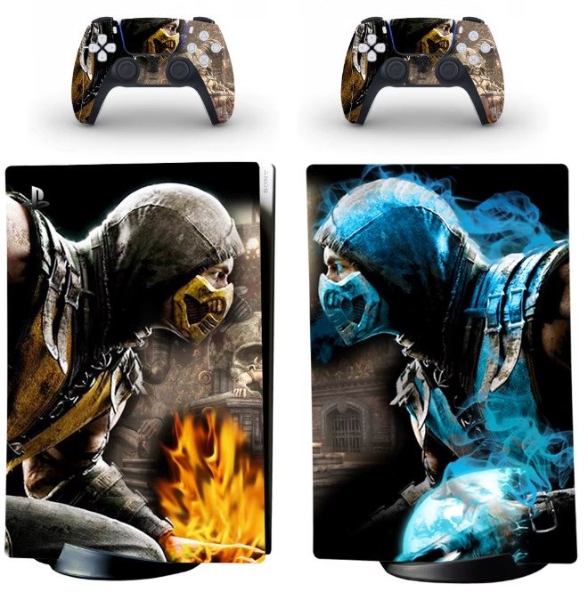 Naklejki Skórki na PlayStation 5 oraz Pady Motyw Mortal Kombat