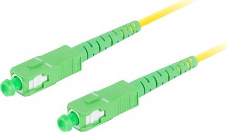 Lanberg Patchcord światłowodowy Lanberg SM SC/APC-SC/APC SIMPLEX 3.0MM LSZH G657A1 5m żółty