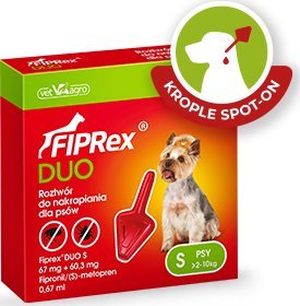 Triton VET-AGRO Fiprex DUO S 67 mg + 60,3 mg roztwór do nakrapiania dla psów