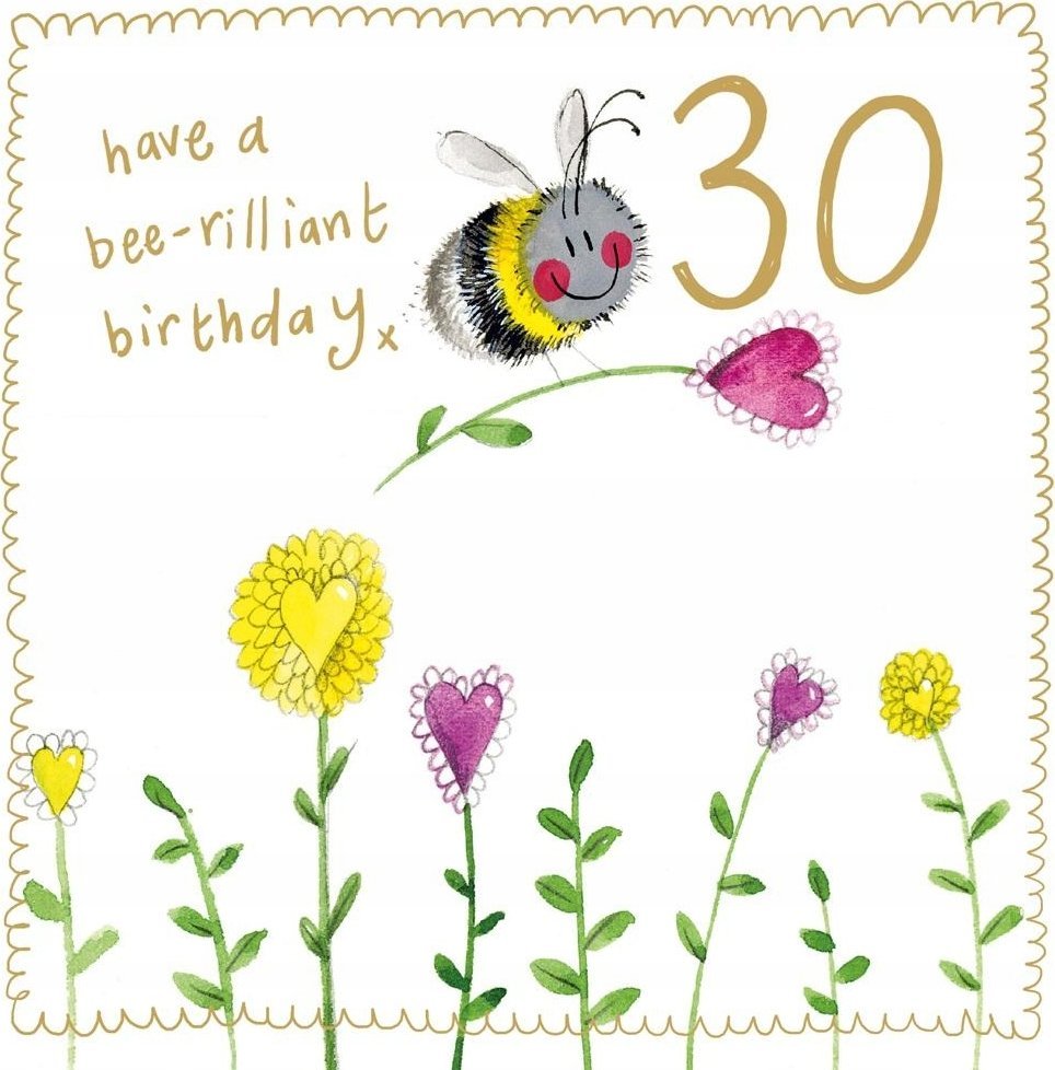 Teka Karnet Urodziny 30 S543 Pszczółka