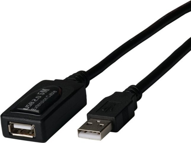 Kabel USB Triton USB-A - USB-A 5 m Czarny (K5263.5V3)