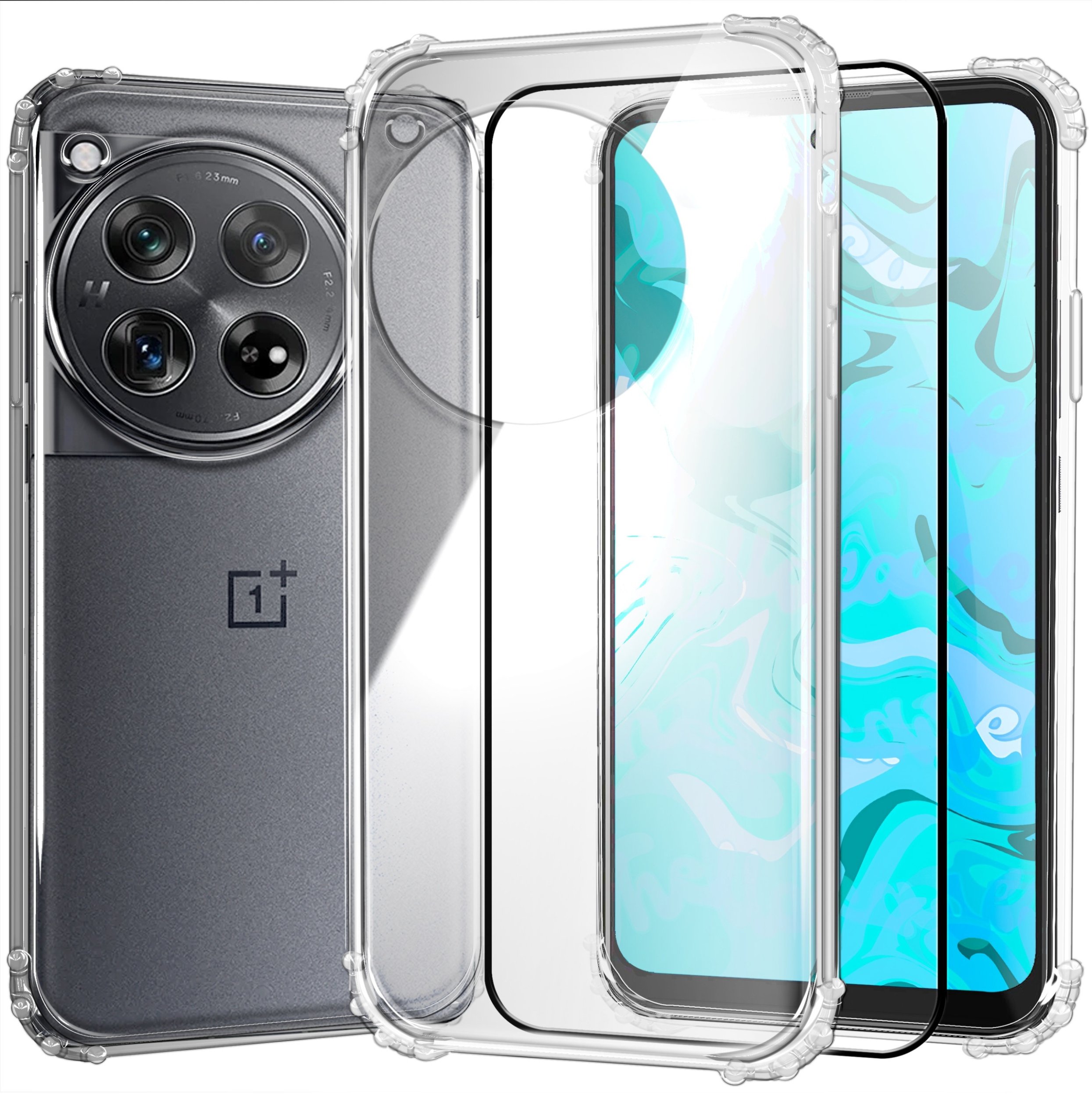 ETUI PANCERNE DO ONEPLUS 12 | CASE SILIKON GUMOWE SLIM ANTI SHOCK SZKŁO