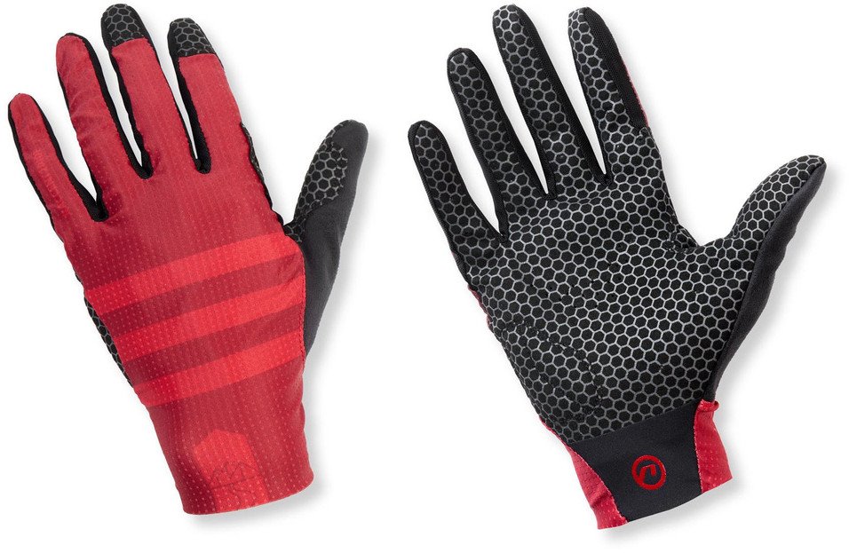 Rękawiczki letnie z długimi palcami Accent Hex, bordowe, rozmiar L