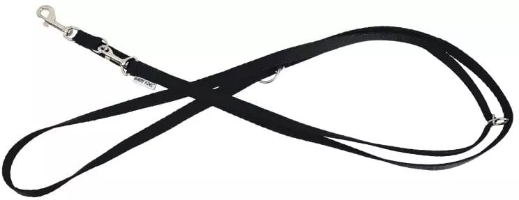 Barry King Classic smycz regulowana dla psa czarna, L-XL, 25mm/2m