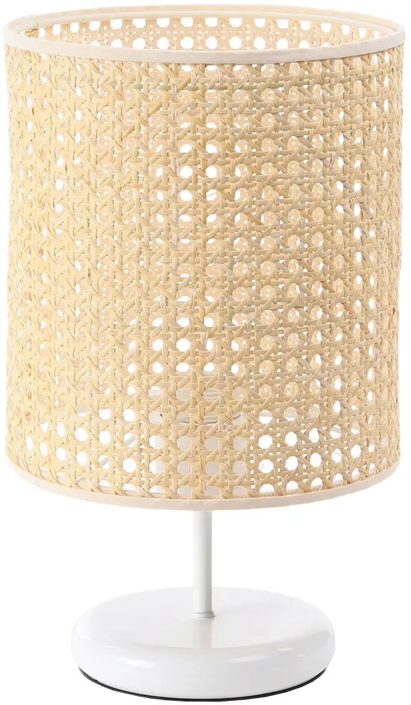 Lampa stołowa BOHO MIDI WHITE rattan naturalny BPS KONCEPT