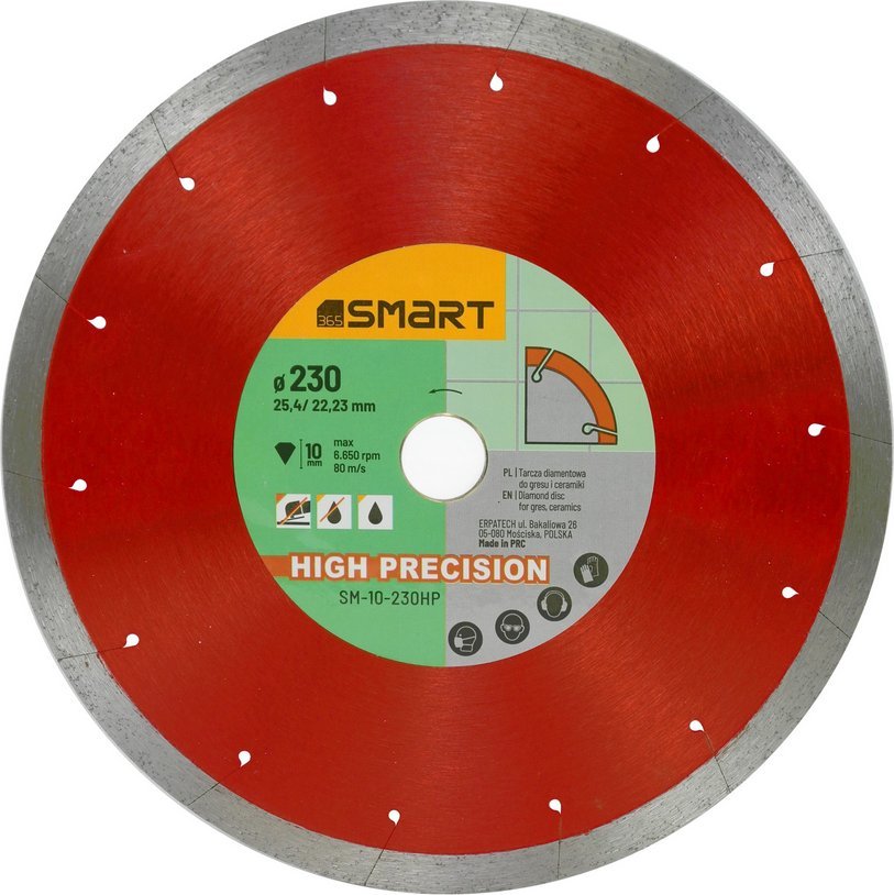 Smart tarcza diamentowa high precision 230mm SM-10-230HP