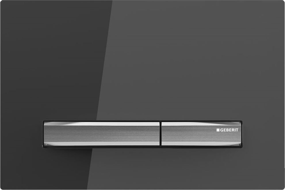 Przycisk spłukujący Geberit Przycisk uruchamiający Geberit Sigma50, przedni, szkło dymione [1/5]