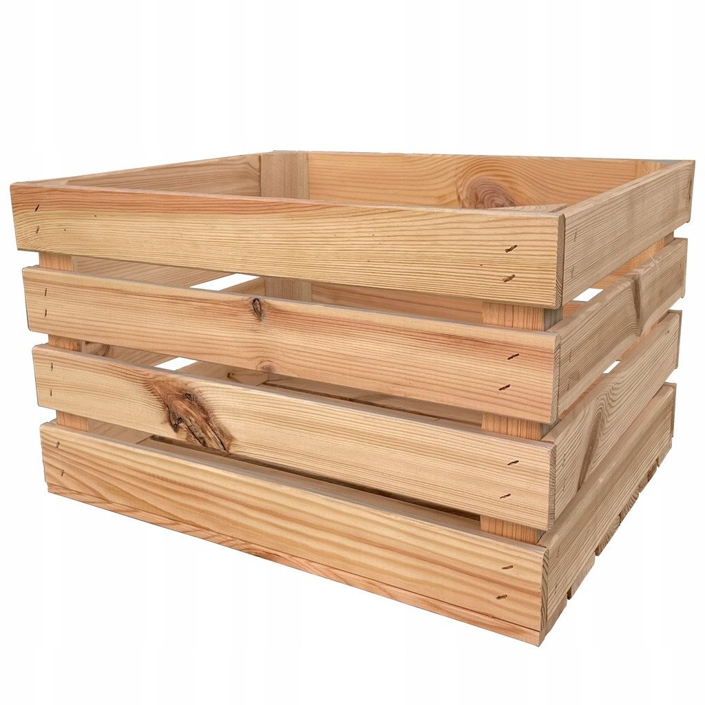 Skrzynka drewniana naturalna dekoracyjna 50x40x30cm duża