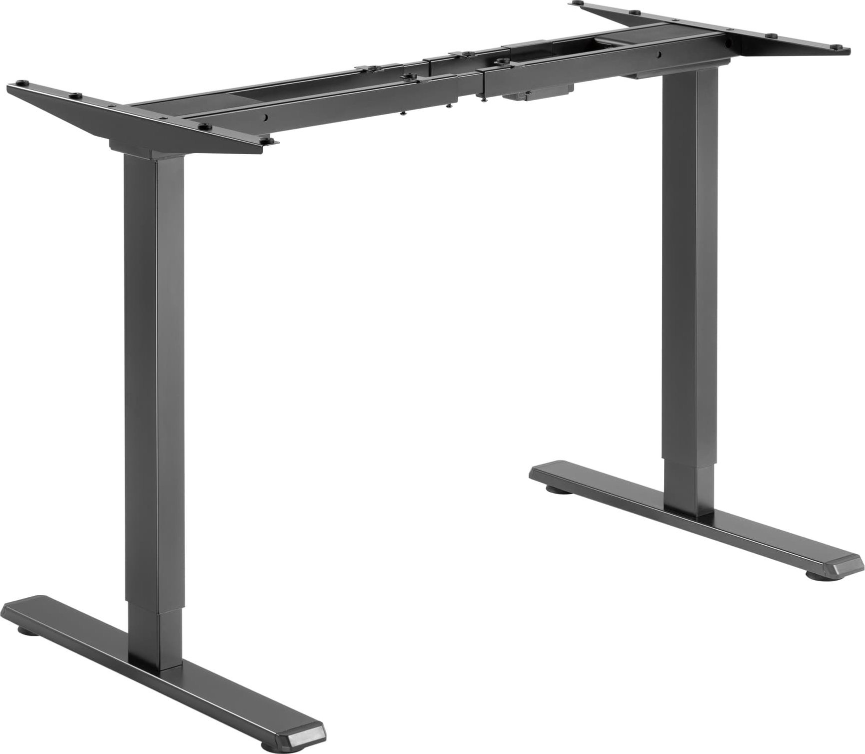 Powerton Stelaż / podstawa biurka, elektycznie regulowany, regulacja rozstawu 500mm, system antykolizyjny, czarny, 100 kg nośność, Powerton