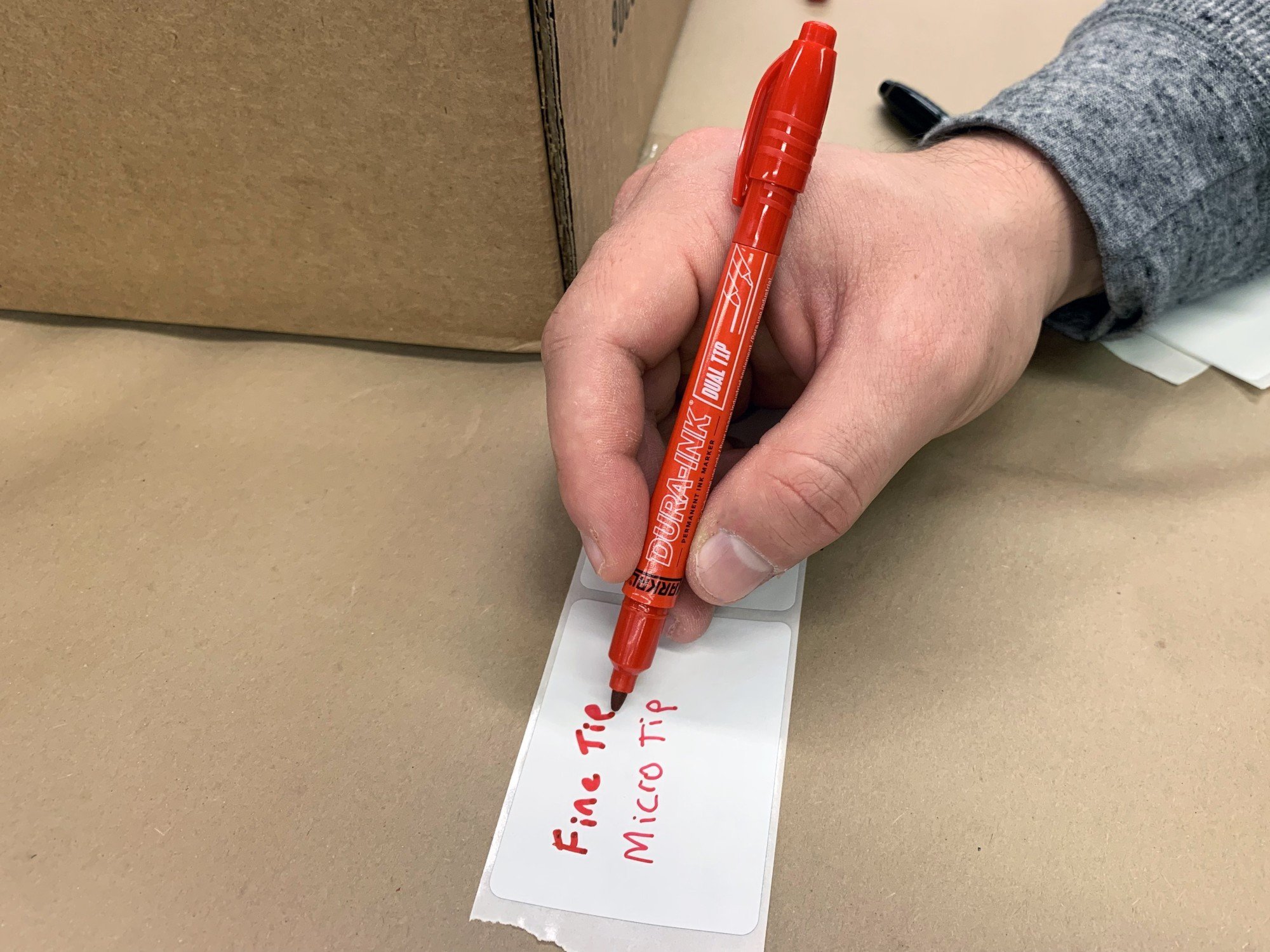 INK MARKER MARKAL DUAL TIP RED