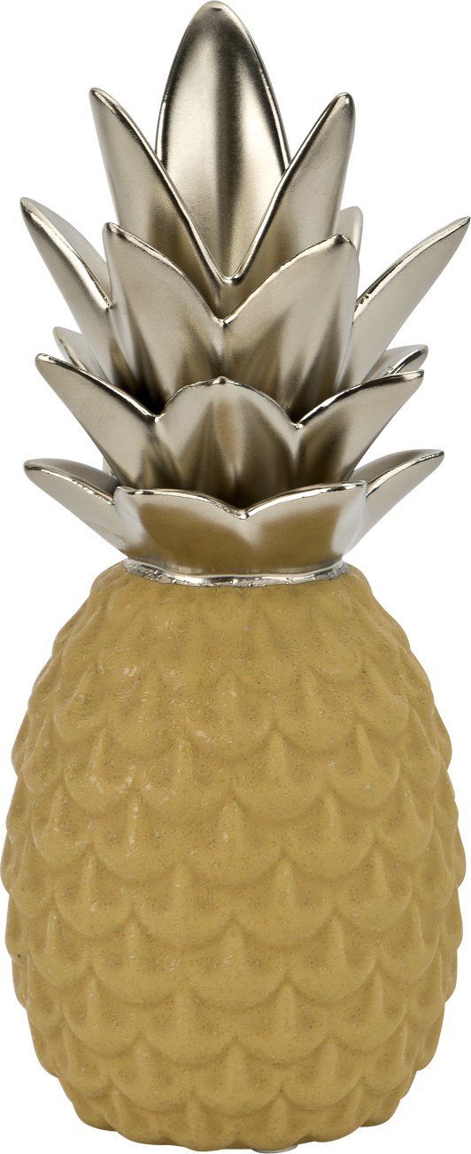 Art-Pol Dekoracja z ceramiki Ananas żółto-złoty 140600