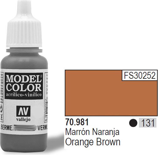 Vallejo Farba Nr131 Orange Brown 17ml - 70981