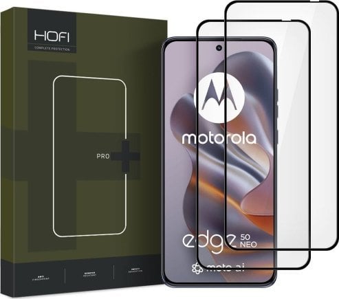 Hofi SZKŁO HARTOWANE HOFI GLASS PRO+ 2-PACK MOTOROLA EDGE 50 NEO BLACK