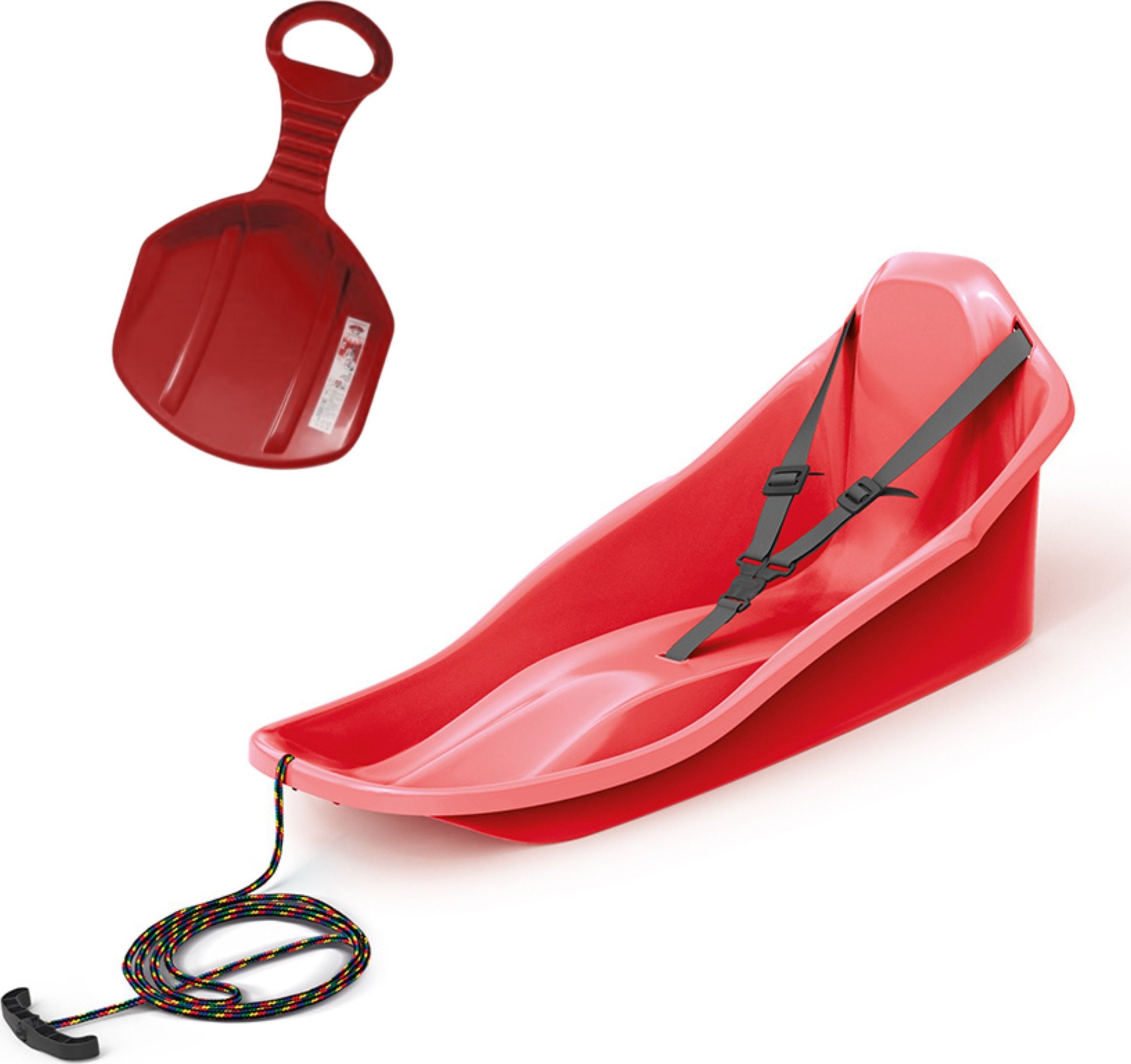 Prosperplast Sanki z oparciem TOPO zapinane pasy + Ślizg na zimę