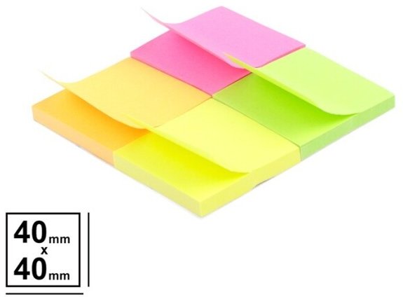 MP PN194 karteczki samoprzylepne 40 x 40 mm 4bl. 50 k.