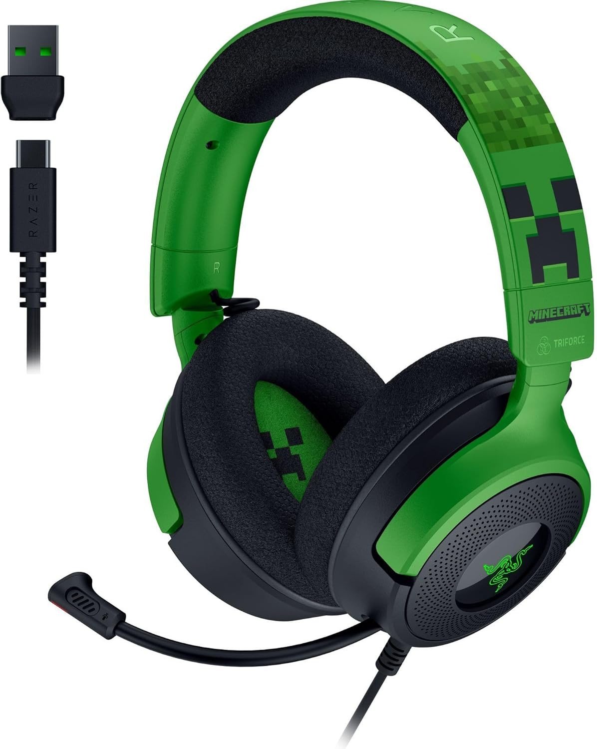 Słuchawki Razer Kraken V4 X Minecraft Edition Czarne (RZ04-05180200-R3M1)