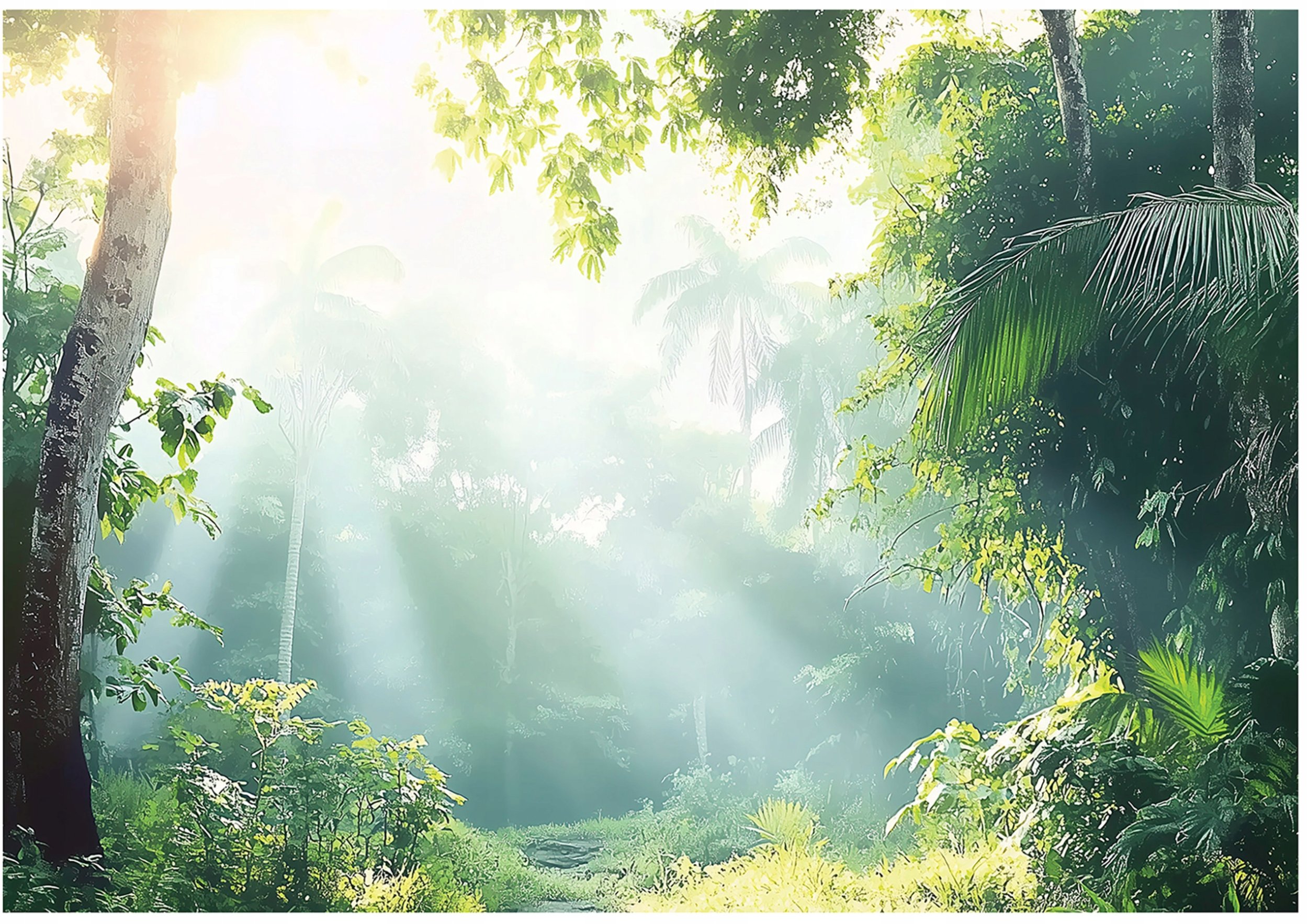 Fototapeta Las Drzewa Natura Sypialnia Salon Tapeta Flizelina 300X210