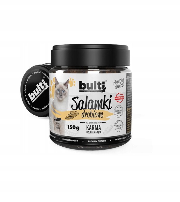 BULTI Salamki drobiowe przysmak dla kota 150g