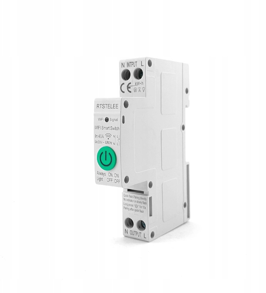 Przekaźnik na szynę DIN z pomiarem - wifi