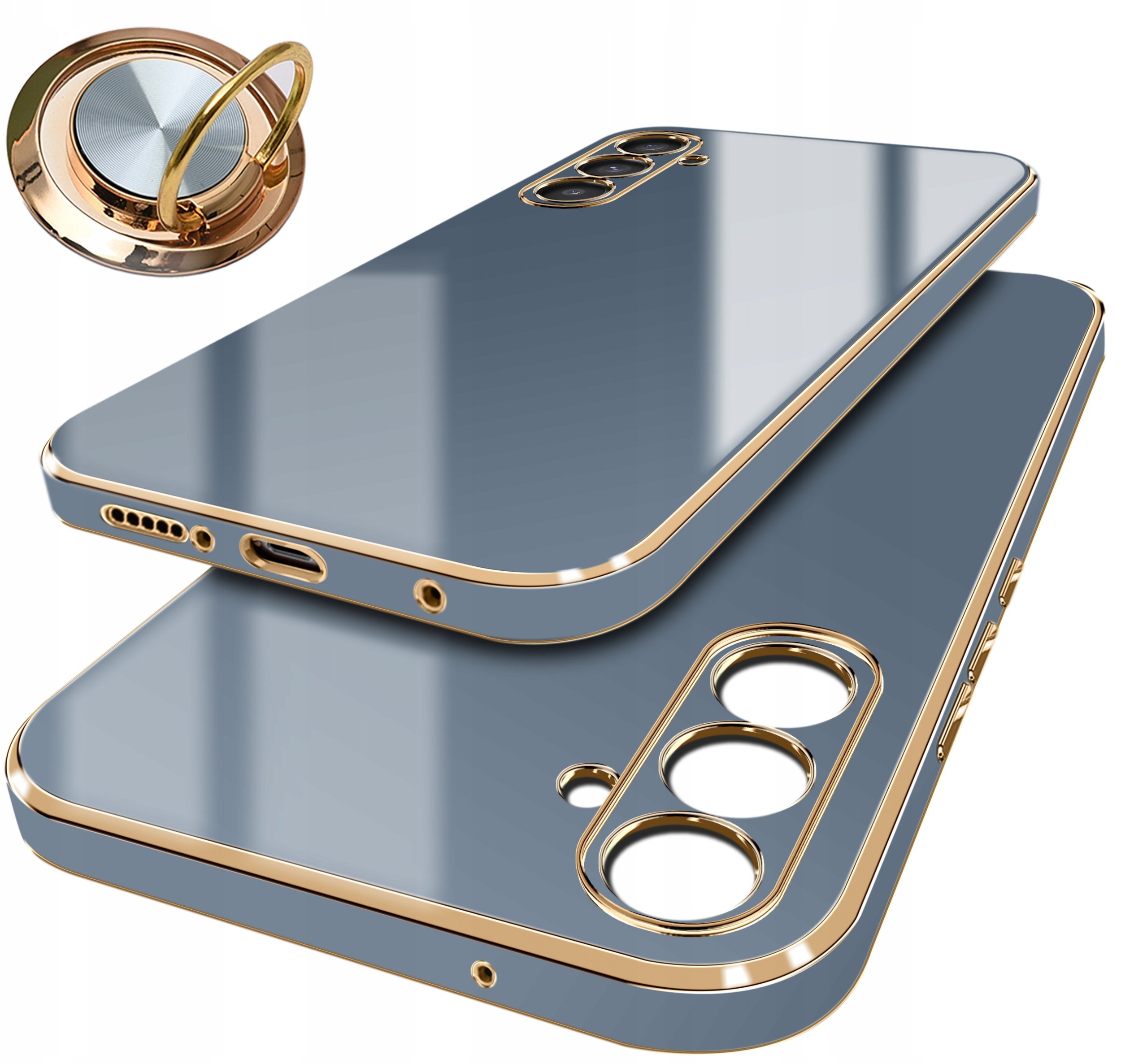 Etui do Samsung Galaxy S23 FE GLAMOUR CASE PLECKI + Szkło OCHRONNE 9H