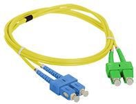 Alantec FO Patch cord SC/APC-SC duplex SM 9/125 1.0m (FOC-SCASC-9SMD-1)