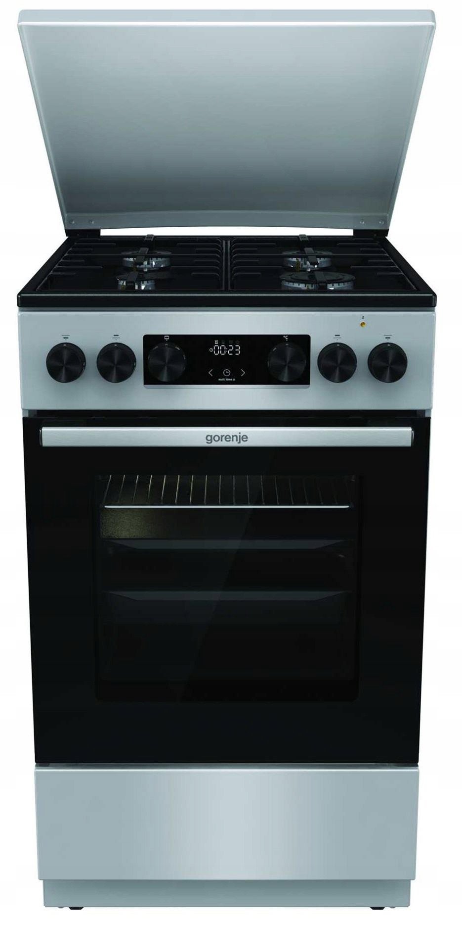 Gorenje Cooker | GK5C42SH | Hob type Gas | Oven type Electric | Grey | Width 50 cm | Depth 59.4 cm | 70 L